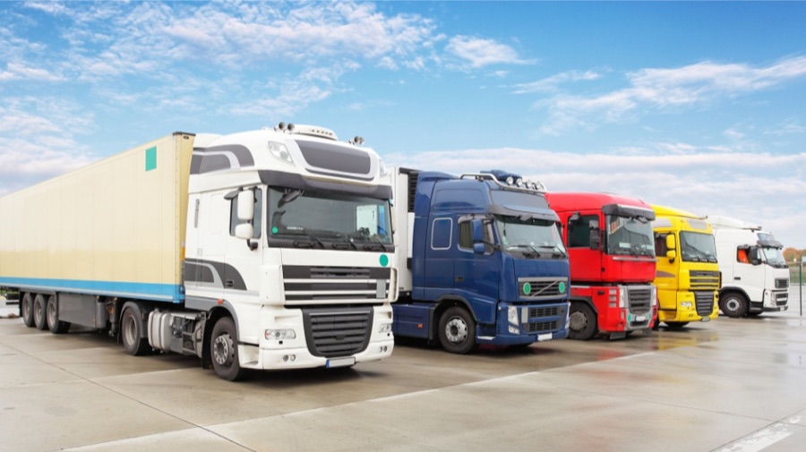 Fleet of heavy-duty commercial trucks